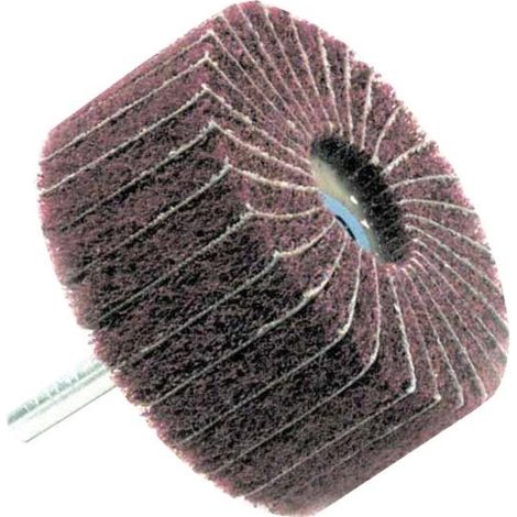 Tivoly • Ruota lamellare mista (abrasiva/nylon) • Ø6030mm • Grana corindone: 180 • Per levigare metalli • Per levigare legno (1/2)
