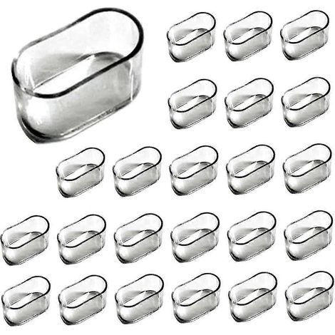 Lot de 30 embouts ovales en silicone pour pieds de meubles et chaises (1/3)