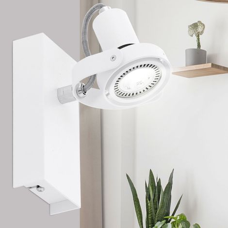 LED Wand Spot ALU blanc Lampe Spot réglable Salon Eclairage Lampe EGLO 94646 (1/3)