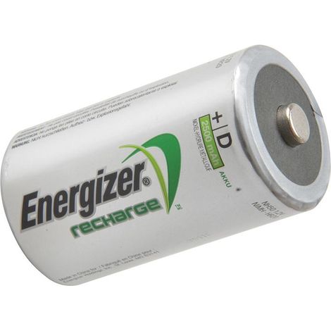 Energizer Rechargeable D Cell (2500 mAh) Power Plus Batteries Pack of 2 (1/4)