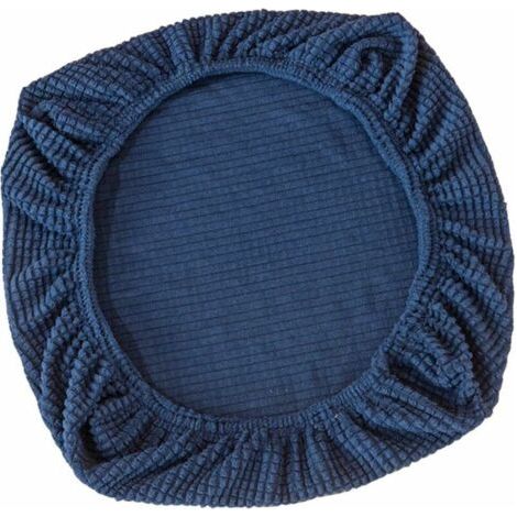 Coprisedile elasticizzato per sedia da ufficio, sedia girevole da ufficio, sedia girevole, blu scuro