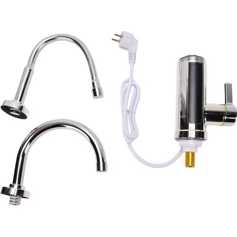 Professional Instant Hot Water Faucet 3000W Rapid Heating with 360 Degree Flexible Hose and LED Temperature Display for Kitchen, Bathroom, Office, EU Plug – High Strength, DIY, Workshop, Construction (1/5)