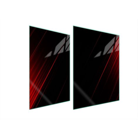 PLACA PROTECTORA DE VIDRIO PARA ESTUFA 70x52 NEGRO (1/5)