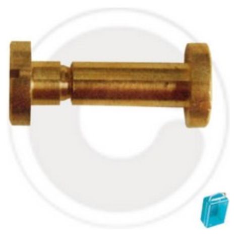 2 viti a cannocchiale   6x30 mm filettatura 5MA vite in ottone lucido