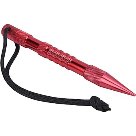 Aiguille FID en aluminium pour paracorde, outil de lissage DIY pour cordes en cuir et lacets (Rouge) (1/5)