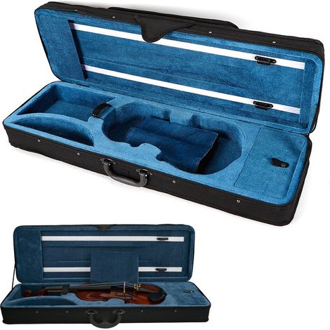 80X30X15cm OblongGeigenkoffer Für Violine Große Kapazität Aufbewahrungsbox Tragbar Geigenkoffer+Gurt (1/5)