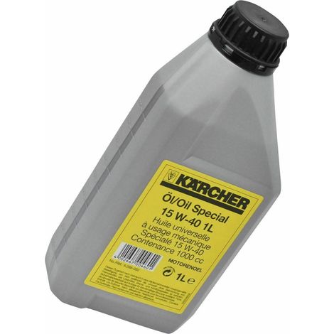 Huile de moteur 1 litre 15w40 – Lubrifiant haute performance pour nettoyeurs vapeur – Protection moteur avancée – Compatible avec KÄRCHER