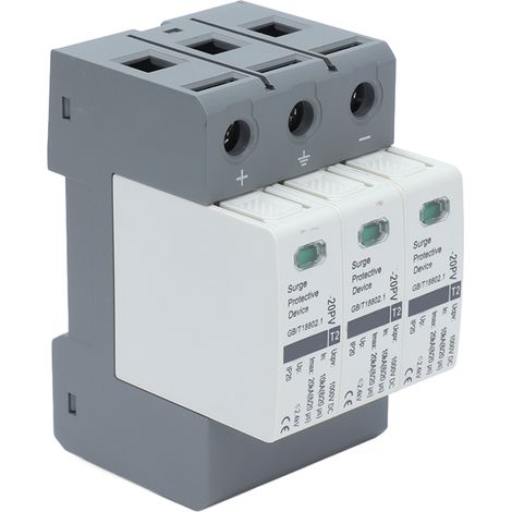 Parafoudre Photovoltaïque 3P 20KA 1000VDC - Protection Panneaux Solaires (1/5)
