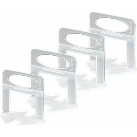 Niveleur Carrelage - Croisillon Autonivelant 2 mm - Pour Pose Carreaux Sol et Mur - Lot de 200 Pièces (1/5)