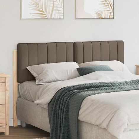 Gepolstertes Kopfteil mit Kopfteil Braun und Taupe 135 cm