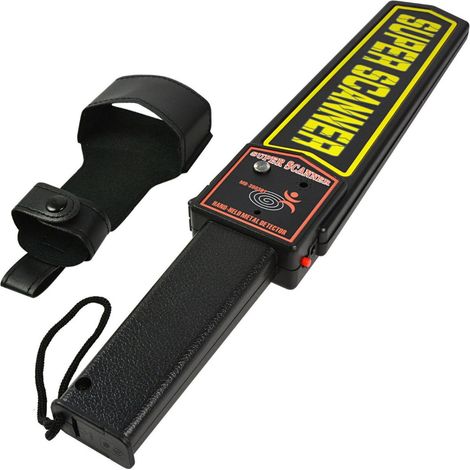 TrAdE Shop Traesio - Metal Detector Professionale Manuale Rilevatore Di Metalli Led Scanner Portatile -