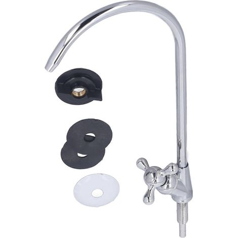 Wasserfilter-Wasserhahn mit Keramik-Messing-Ventil, 1/4 Zoll Schnellanschluss, Kaltwasser-Einloch-Trinkwasserhahn