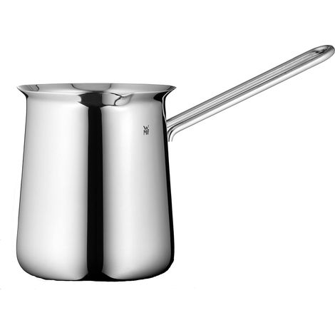 Pot à moka 340 ml, pot à moka pour 6 tasses, cafetière à expresso en acier inoxydable poli, lavable au lave-vaisselle, gris (1/3)