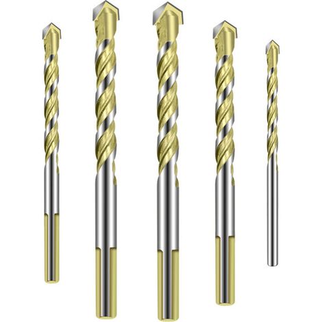 SABIR 8 Pcs Foret Carrelage Verre 6mm, 8mm,10mm,12mm Meche Carrelage Ceramique Forets Faience Porcelaine Forage Fraise pour Carrelage Brique de Verre Marbre Miroir Bois Diamant (1/5)