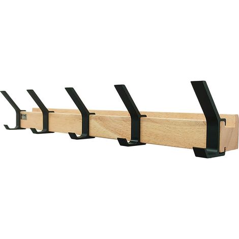 HOME DELUXE - Appendiabiti comprensivo di ganci, calamite e mensola per quadri STRIPE  Quantità: 5 ganci