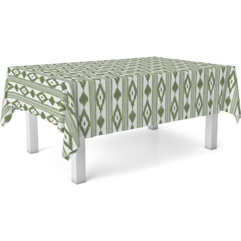 Nappe Toile cirée Lavable rectangulaire 180x140 cm Majorque Vert (1/4)