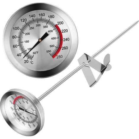 Thermomètre à Clip Acier Inoxydable pour Aliments de Mesure (1/5)