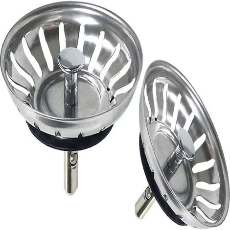 Crépine Évier - Bouchon Évier - Acier Inoxydable 304 - Diamètre 80 mm - Pour Cuisine et Salle de Bain - 1 Pièce