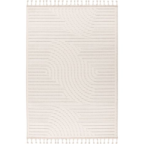 Tapis intérieur ivoire robuste et déperlant polypropylène - 230 x 160 cm (1/5)