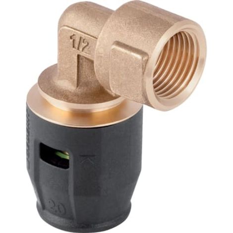 Geberit PushFit Übergangsbogen 90° mit Innengewinde,  DN 12 / 15, 650.251.00.1