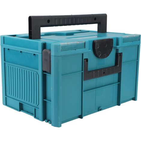 Boîte de rangement pour pièces de quincaillerie, plateau portable, organisateur d'outils, boîte à outils empilable à double poignée pour garage à domicile (1/5)