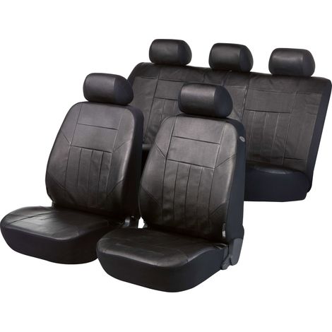 Housses de sièges Soft Nappa noir imitation cuir (1/4)