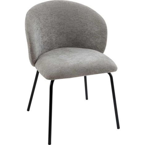 ANDREA HOUSE MU74111 Silla Tapizada Lina Gris 59x56x79 CM - ref: MU74111