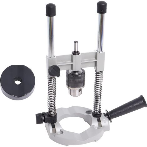 Guide de perage réglable 90 Support de perceuse électrique rotative avec mandrin de perage Mini support de perceuse d'tabli pour le travail du bois (1/4)