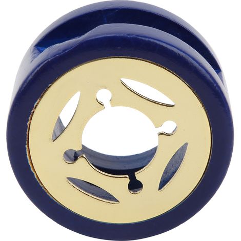 Chauffe-cire pour sceaux, fabrication soignée, résistant à la chaleur, ne chauffe pas, durable, pour la création d'enveloppes, cartes et cadeaux. Four à cire bleu doré creux. (1/5)