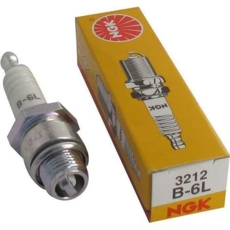 Bougie D'allumage B6L - Équivalent H8C H10C W16LS - Pour Moteurs Thermiques De Jardin Et Petits Équipements - Lot De 1 (1/2)