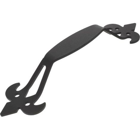 Poignée de porte de grange, poignée de porte prune noire, poignée de porte coulissante en fonte avec vis (1/4)