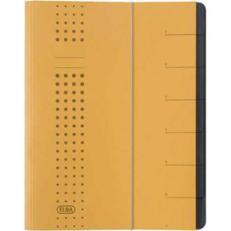 ELBA Ordnungsmappe chic 400001991 DIN A4 12Fächer Karton gelb (1/2)