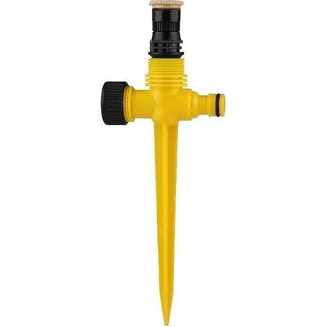 Lot de 4 arroseurs automatiques 360° - Asperseur d'arrosage réglable avec brumisateur - Système d'irrigation pour pelouse et Jardin - Raccord Rapide - Arrosage extérieur Automatique (1/4)