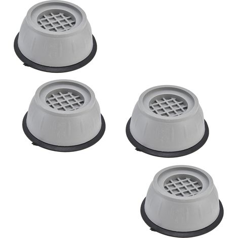 4-teiliges Set Antivibrationspads für Waschmaschinen, rutschfest und geräuschdämpfend für Waschmaschinen und Trockner – 9 cm Durchmesser (1/5)
