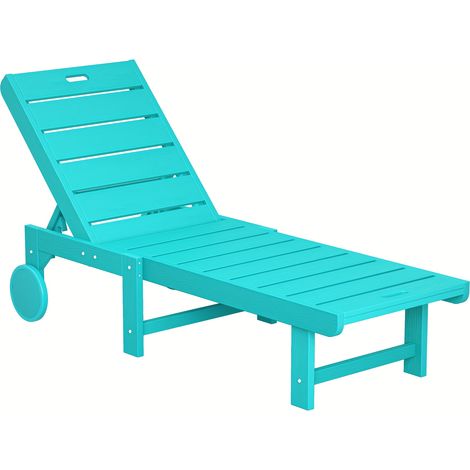Lettino da esterno in polistirene espanso (HDPS), con schienale reclinabile in 5 posizioni, ideale per la piscina, la spiaggia o qualsiasi altro terrazzo. (1/5)
