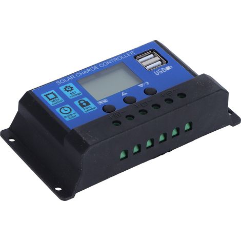 Kit de panneau solaire portable 10 W 18 V en polysilicium avec contrôleur solaire 10 A pour voitures, camping-cars et bateaux (1/5)