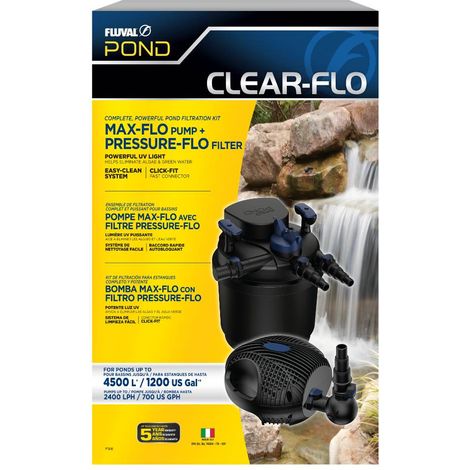 Kit Filtro y Bomba Clear-Flo UV Fluval Pond