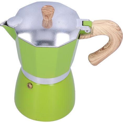Cafetière Moka 300 ml, verte (1/5)