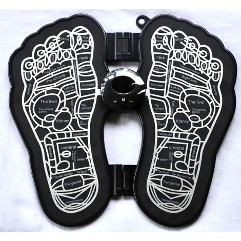 Mini masseur de pieds rechargeable pour personnes âgées, coussinet EMS portable à impulsions pour la relaxation des pieds à domicile (1/3)