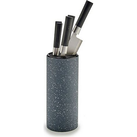 Set di 5 coltelli in ceppo, grigio