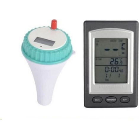 Kabelloses Poolthermometer mit Fernbedienung – LCD-Anzeige – Digitale Wassertemperatur – Whirlpool (1/4)