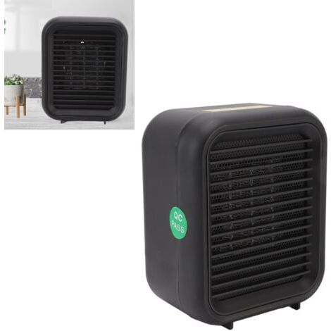 Réchauffeur d'air électrique 800W, petit chauffage en céramique noir, conception Anti-renversement, ABS, pour maison et bureau, prise ue, 220-240V (1/5)