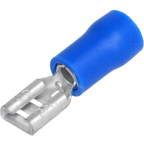 Connecteur plat 4.8mm-0.5mm femelle 1.5-2.5mm2 bleu