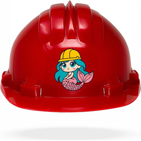 TAMS® Kinderhelm - Drehverschluss Rot Meerjungfrau