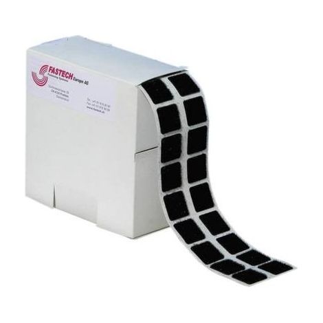 Quadrati a strappo da incollare Lato morbido e lato rigido (L x L) 20 mm x 20 mm Nero Fastech B20-SQ999905 460 Parti (1/3)