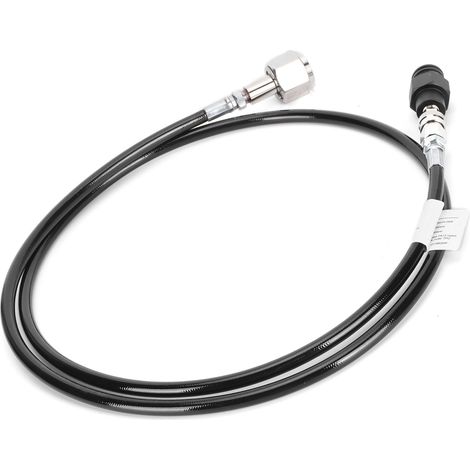 Tuyau à soda noir 1,5m W21.8-14 pour recharge CO2, accessoire machine à soda