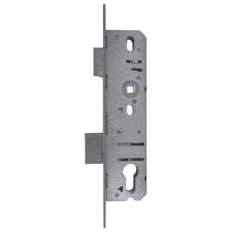 Serratura incassata per cilindro profilato a telaio tubolare corpo serratura in lamiera zincata testa 24 mm - interasse 25 mm - DIN sinistra e destra - quadro 8 mm distanza 92 mm (1/4)