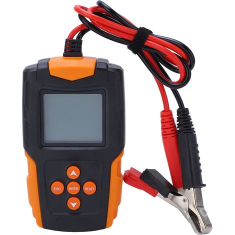 Testeur de batterie intelligent avec alarme sonore et affichage numérique portable, instrument de mesure de la résistance CCA (1/5)