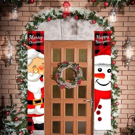 Weihnachtsgirlande mit Weihnachtsversen, wunderschöne Hängedekoration für drinnen und draußen, geeignet für Wände, Türen, Möbel und Weihnachtsbäume, 180 x 30 cm / 70,86 x 11,81 Zoll (1/4)