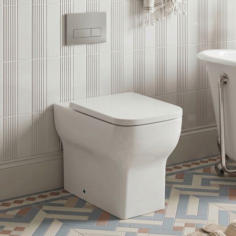 Signature Zen Rimless Back to Wall Toilet (inc Soft Close Seat) (1/5)